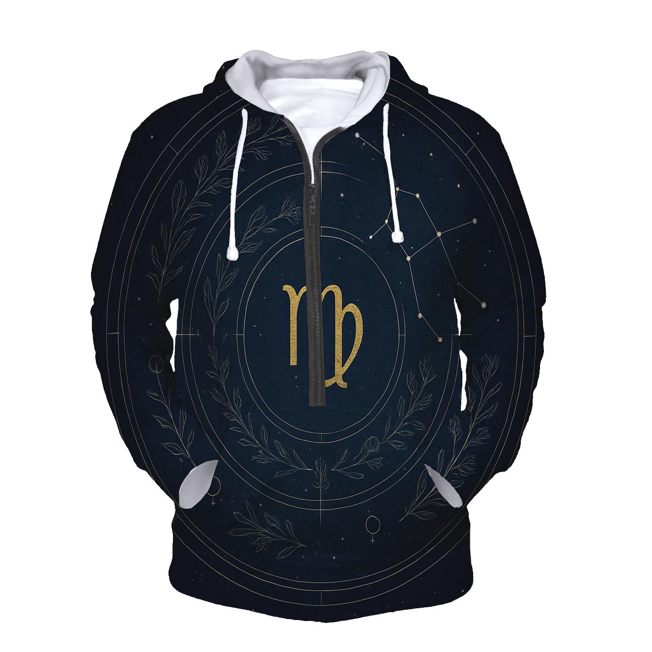 Virgo Herbal Star Almanac zip-up hoodies