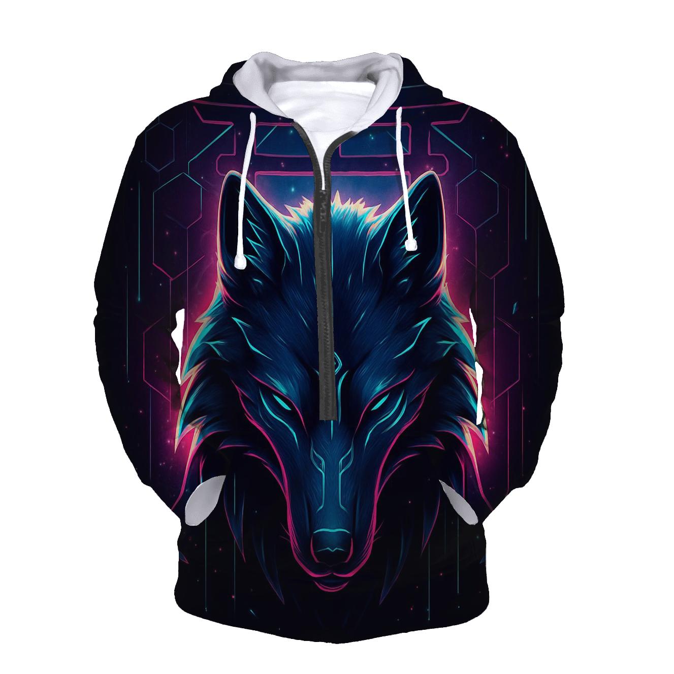 Circuit Shrine Wolf Sentinel hoodie trends