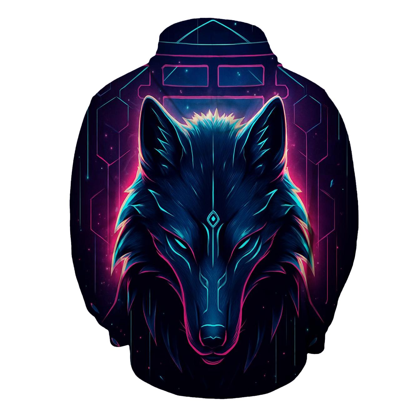 Circuit Shrine Wolf Sentinel hoodie trends