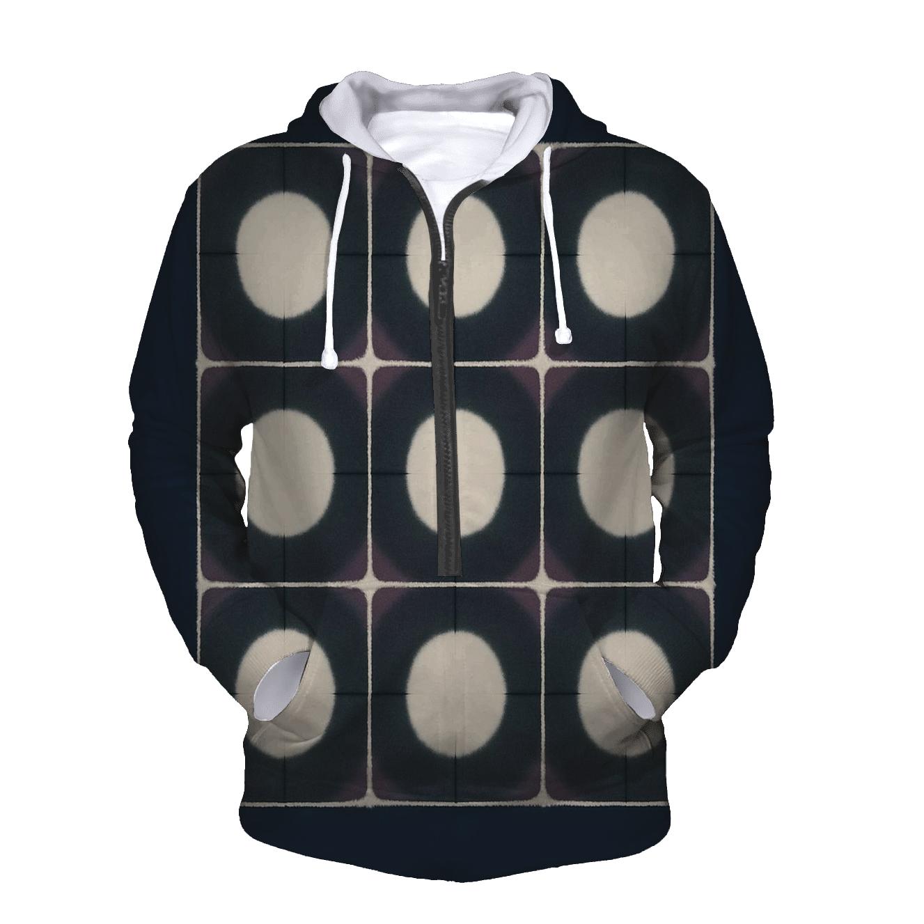 Itajime Eclipse Window Grid printed hoodies