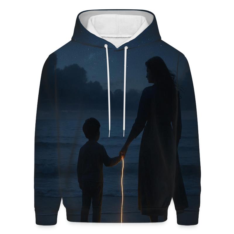The Heart Anchor A Mothers Love That Holds Through Every Storm embroidered hoodies
