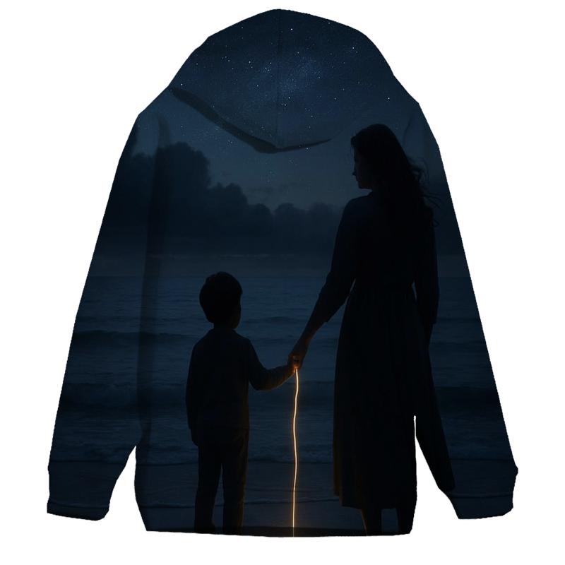 The Heart Anchor A Mothers Love That Holds Through Every Storm embroidered hoodies