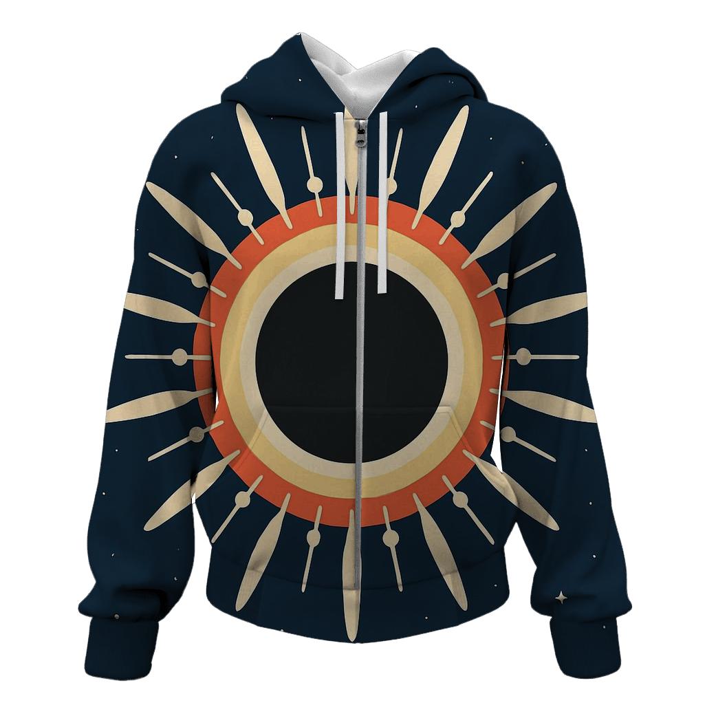 Eclipse Corona Petal Array pullover hoodies