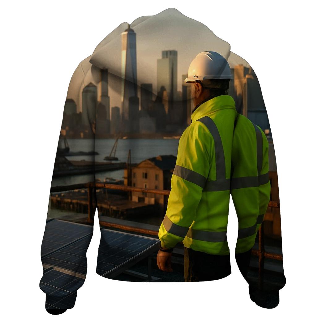 Solar Array Overlook At The Brooklyn Navy Yard lightweight hoodies