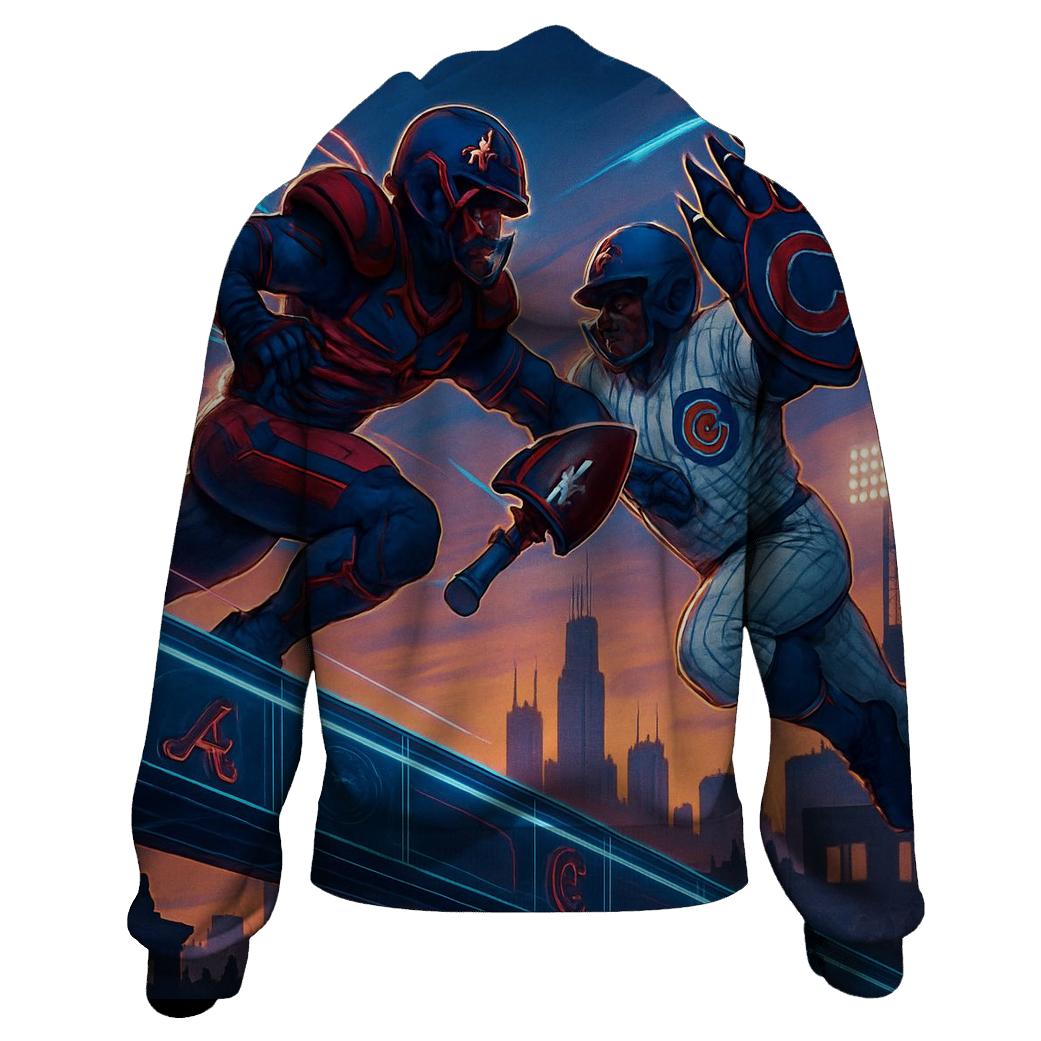 Wrigley Rooftop Skybridge Clash embroidered hoodies