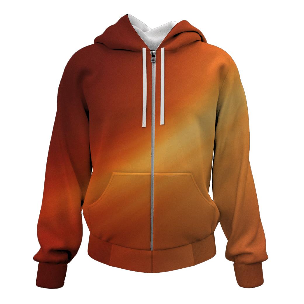 Molten Amber Drift Gradient printed hoodies