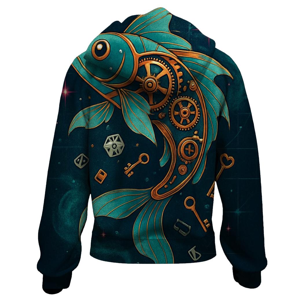 Clockwork Koi Constellation heavyweight hoodies
