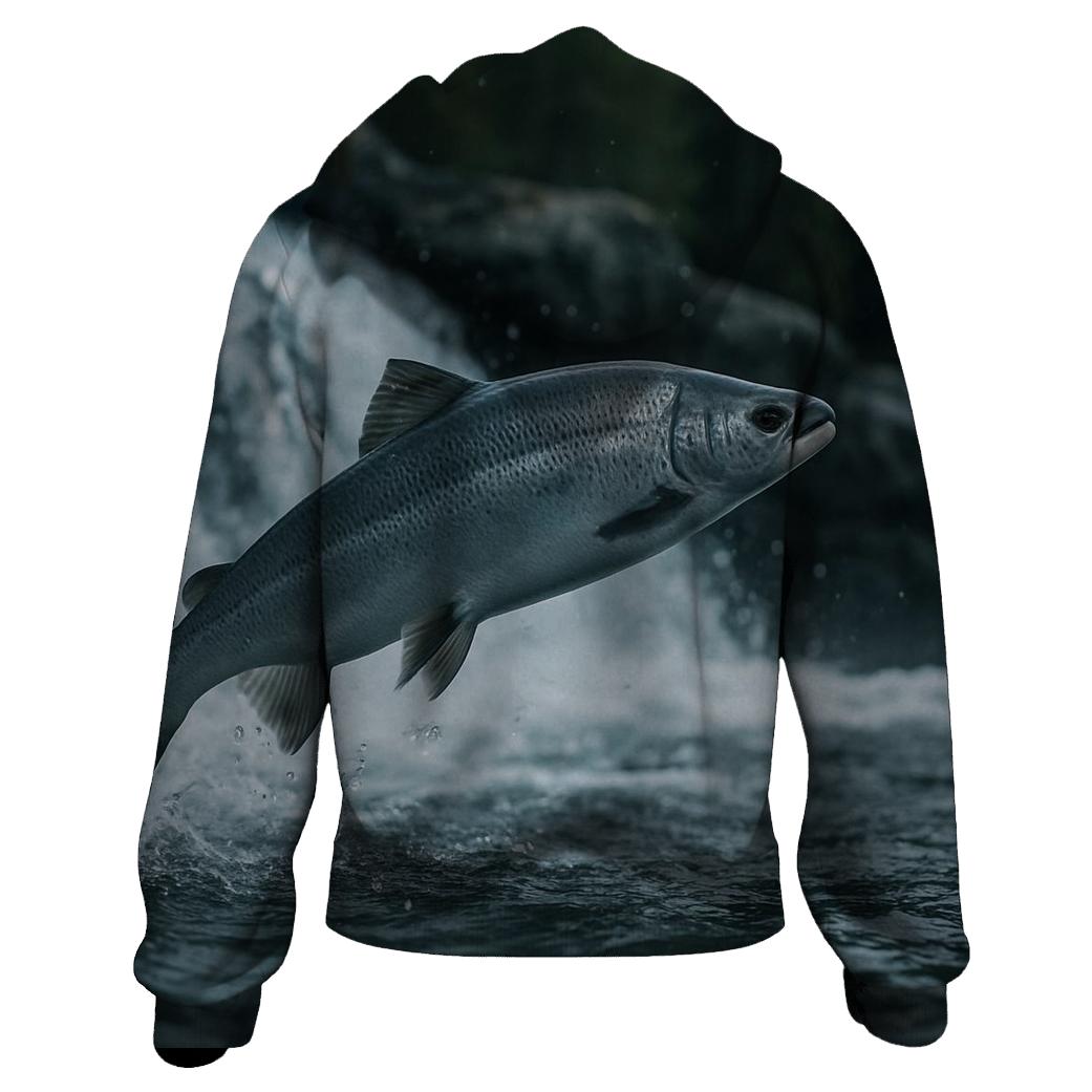 Riverglass Leap Atlantic Salmon lightweight hoodies