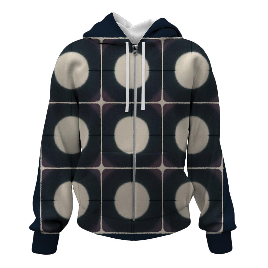 Itajime Eclipse Window Grid pullover hoodies