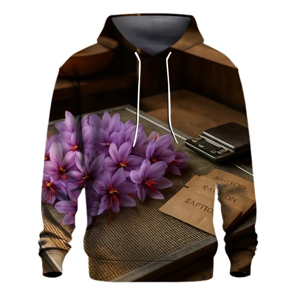 Saffron Crocus Stigmas Drying On Mesh Screen pullover hoodies