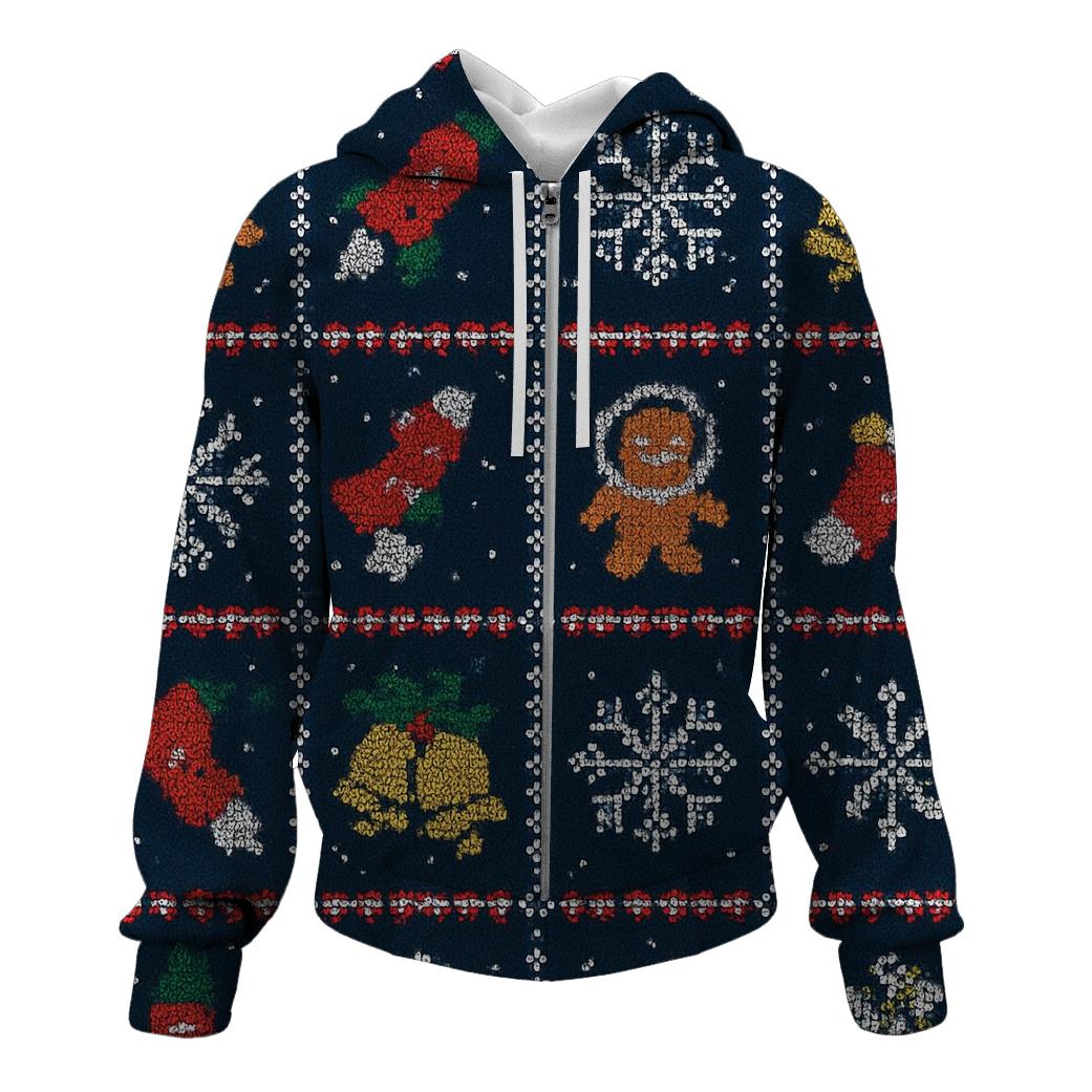 Gingerbread Astronaut Ornament Parade Design custom hoodies