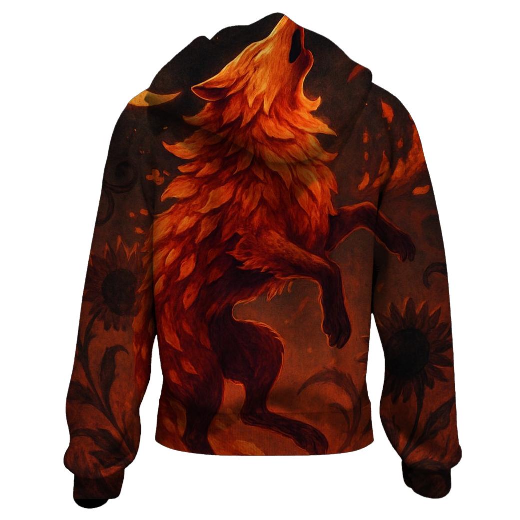 Ember Bloom Moonhowl premium hoodies