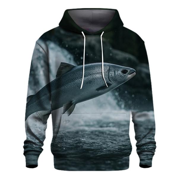 Riverglass Leap Atlantic Salmon heavyweight hoodies