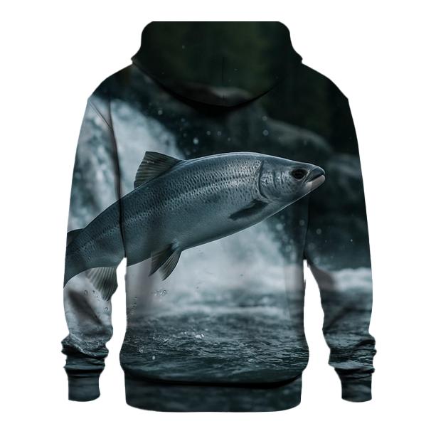 Riverglass Leap Atlantic Salmon heavyweight hoodies