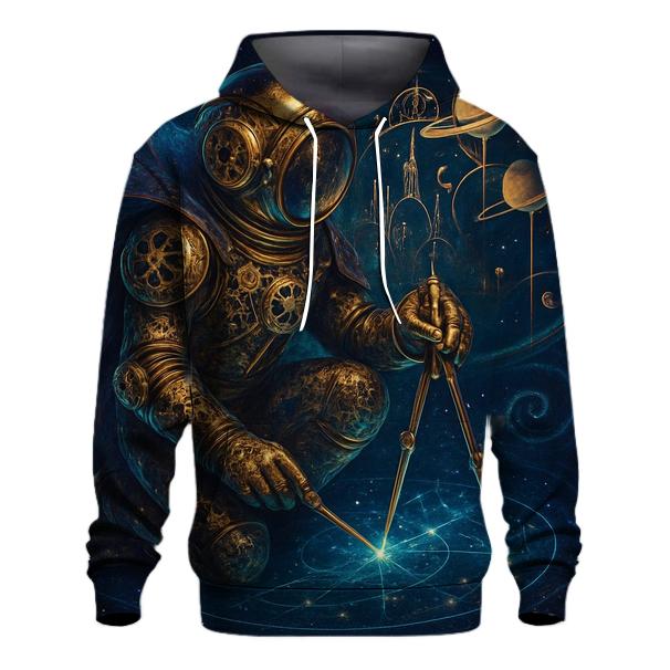The Clockwork Nebula Cartographer graphic hoodies