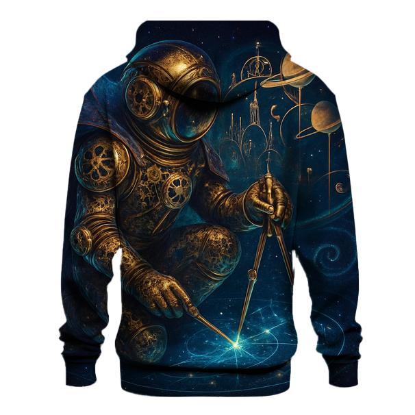 The Clockwork Nebula Cartographer graphic hoodies