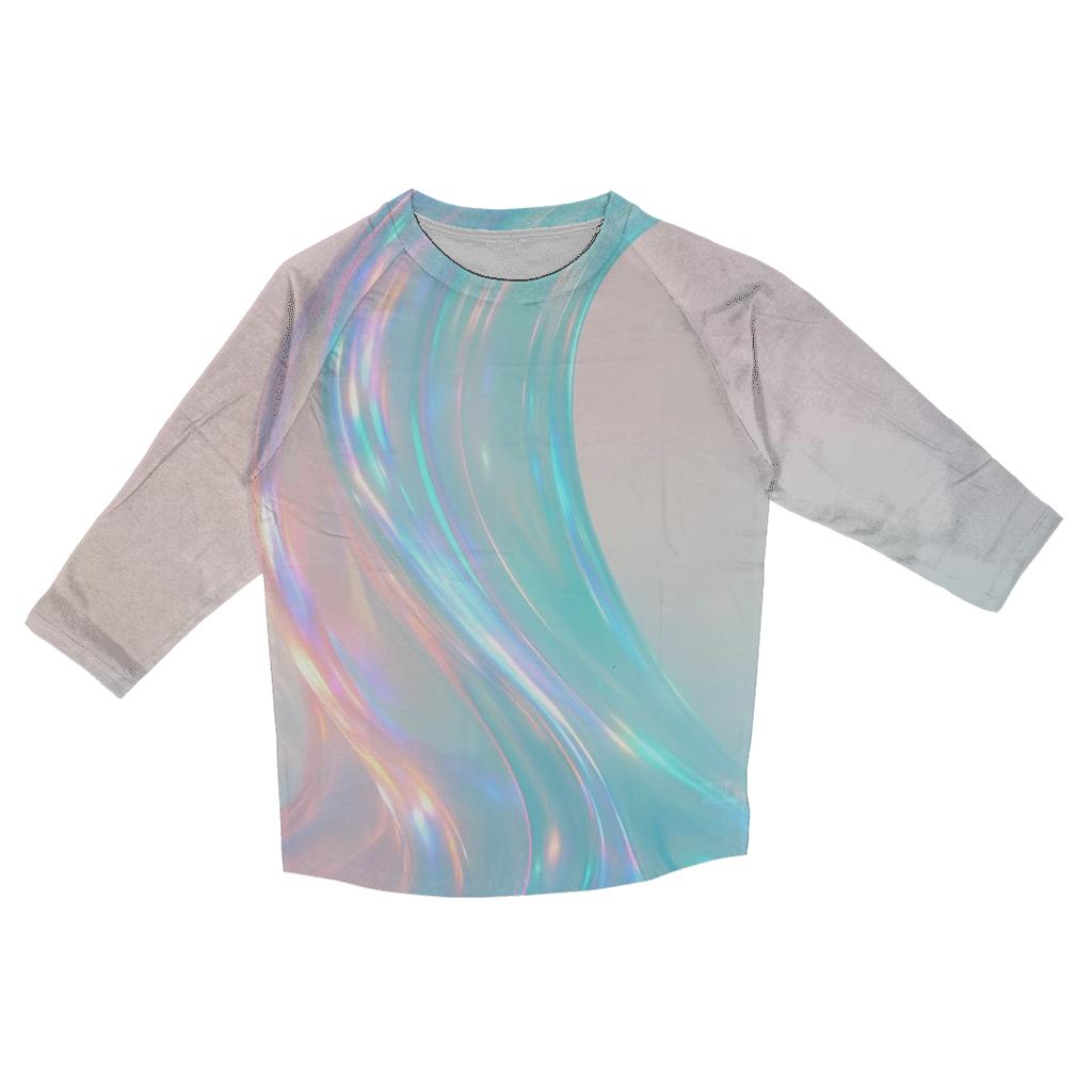 Prismatic Tidal Mirage stylish quarter sleeve tops