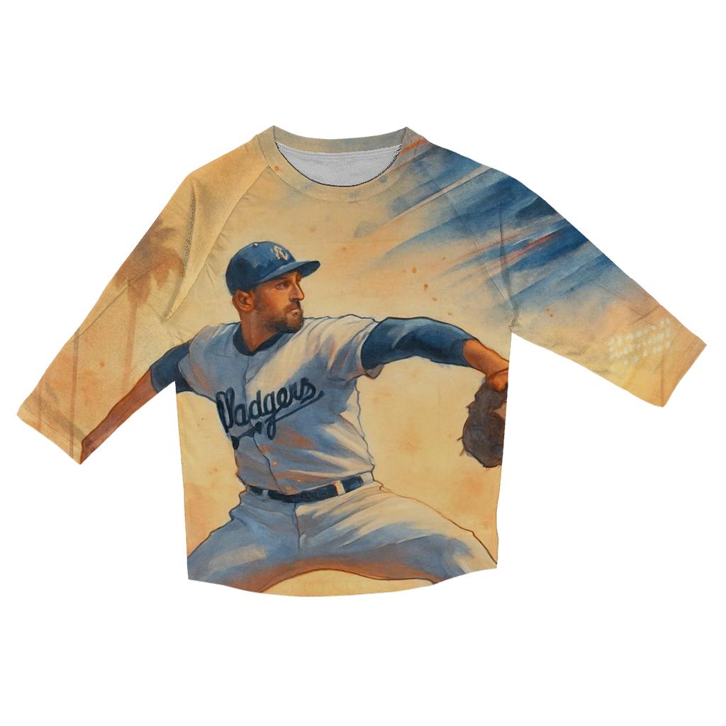 Sunset Heat Fastball Over The Coast custom 3/4 sleeve shirts