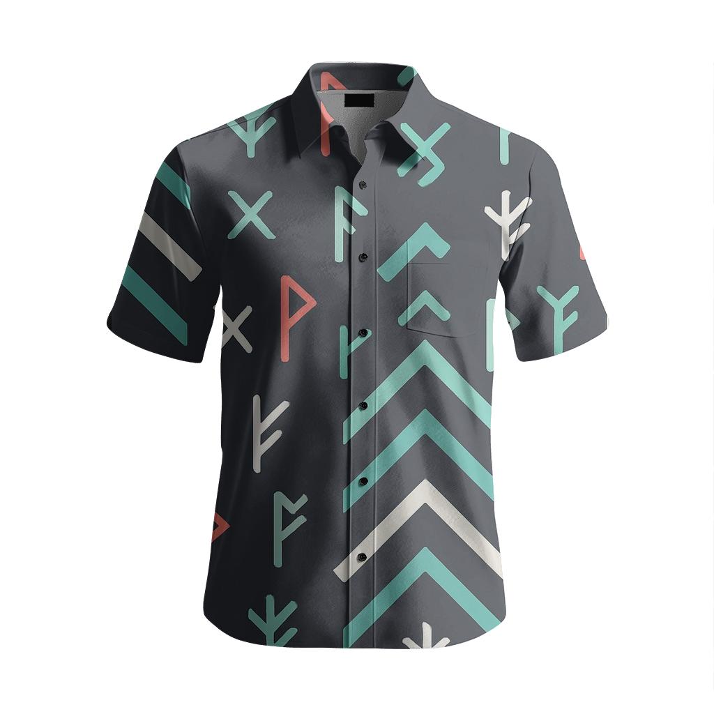 Nordic Rune Aurora Chevron Scatter custom embroidered shirts