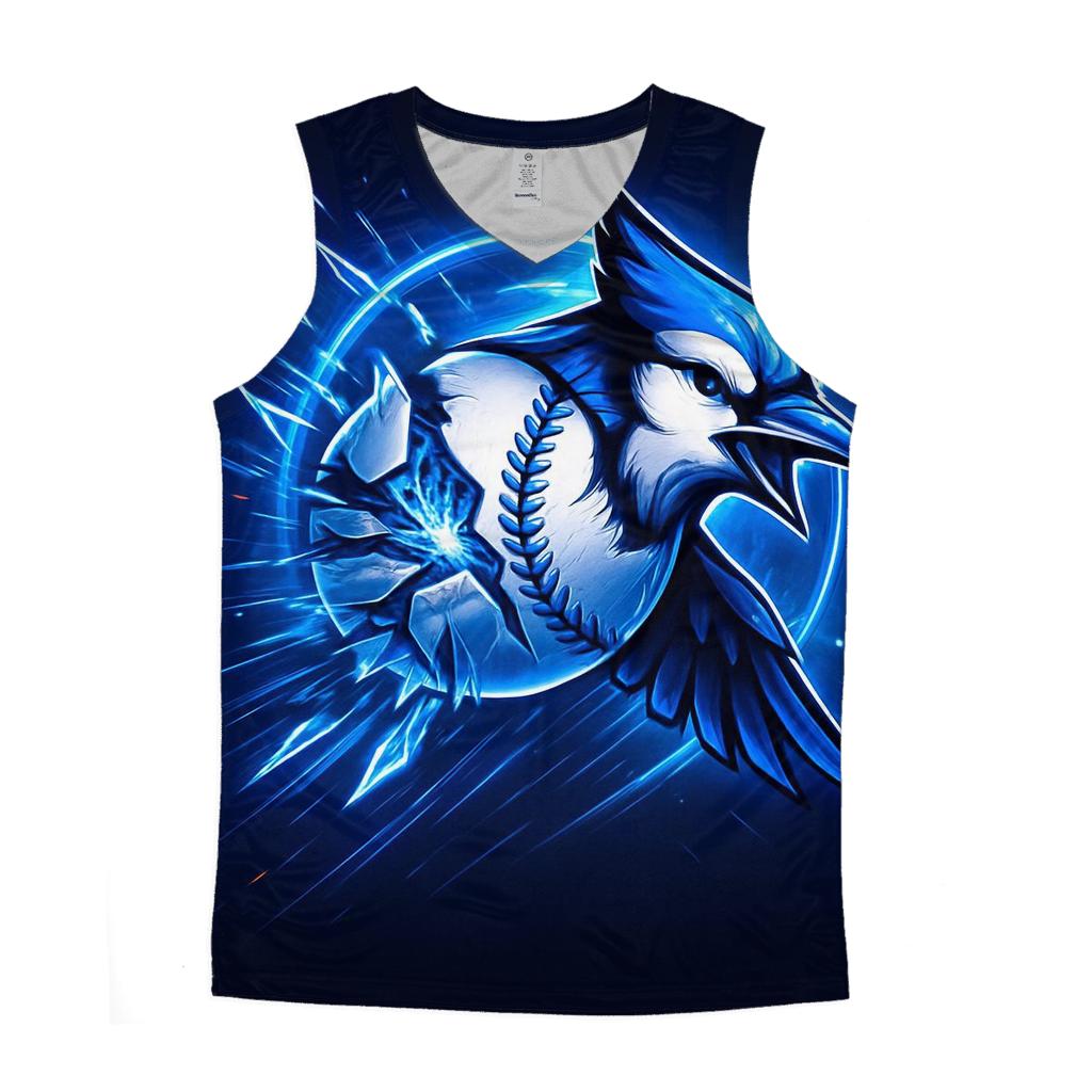Blue Jays Aurora Feather Breakthrough trendy fitted tank tops