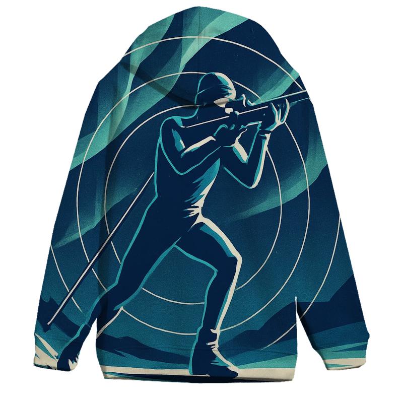 Midnight Biathlon Aurora Sprint embroidered hoodies