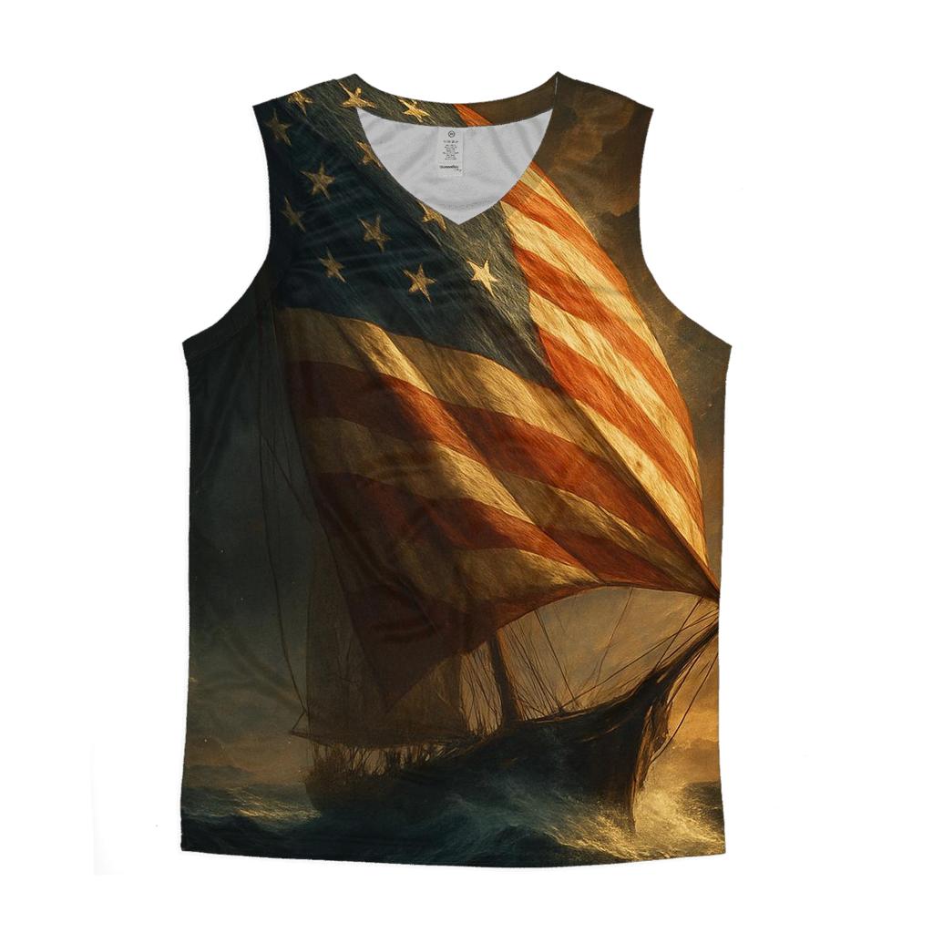 Storm Sail Stars And Stripes Horizon custom tank tops