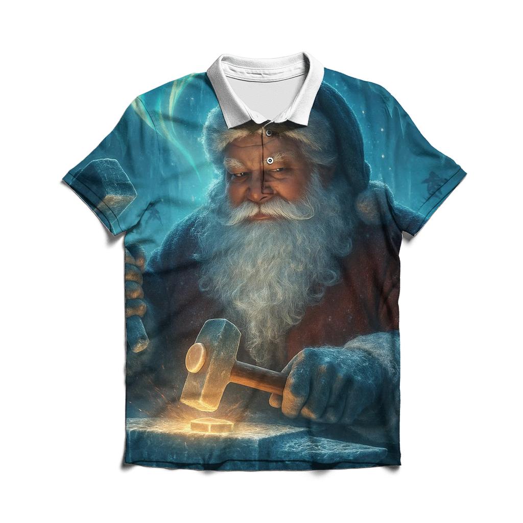 Aurora Forge Santa casual sports polo shirts