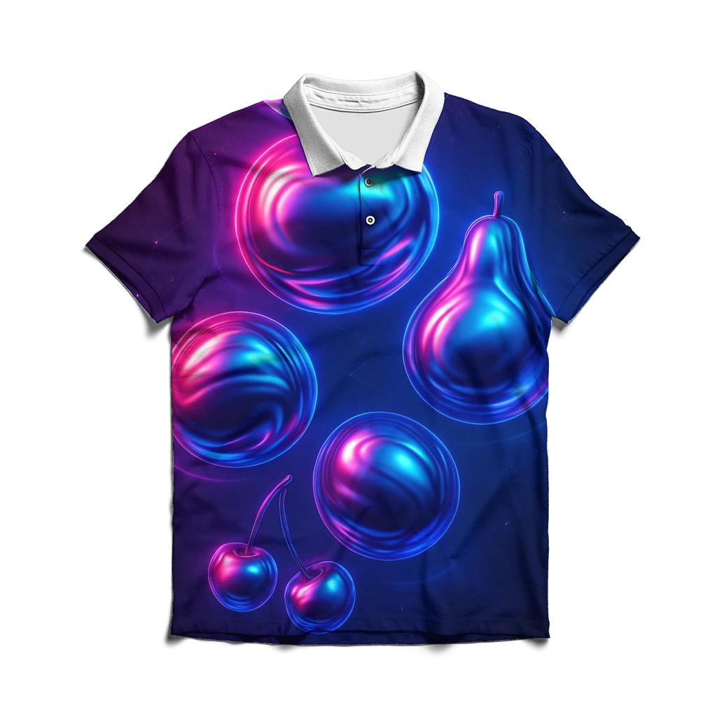 Chrome Nebula Orchard branded logo polo shirts