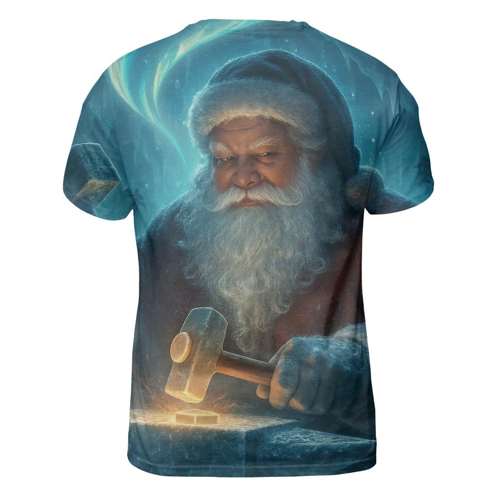 Aurora Forge Santa unique graphic print tees