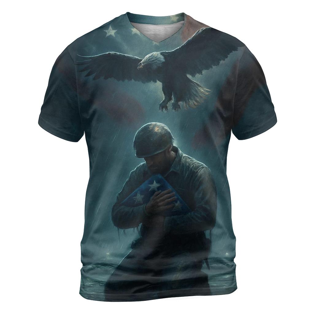 Oath Under The Stormlit Flag statement graphic shirts