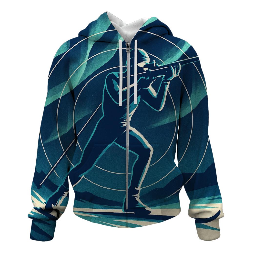 Midnight Biathlon Aurora Sprint premium hoodies