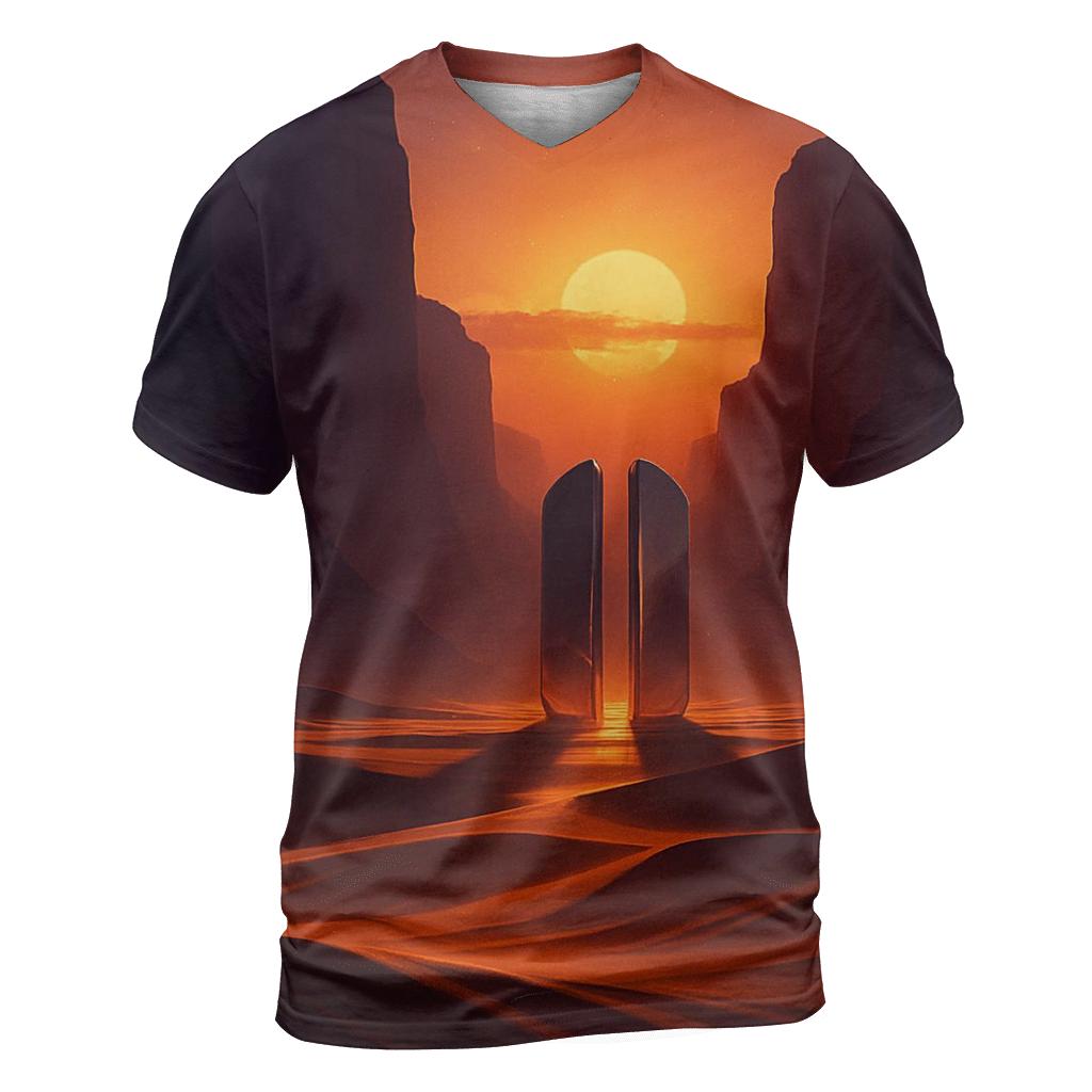 Ember Veil Canyon Mirage unique graphic print tees