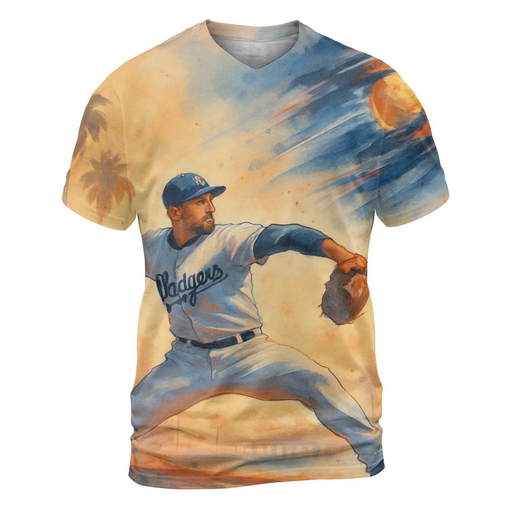 Sunset Heat Fastball Over The Coast custom all-over print shirts