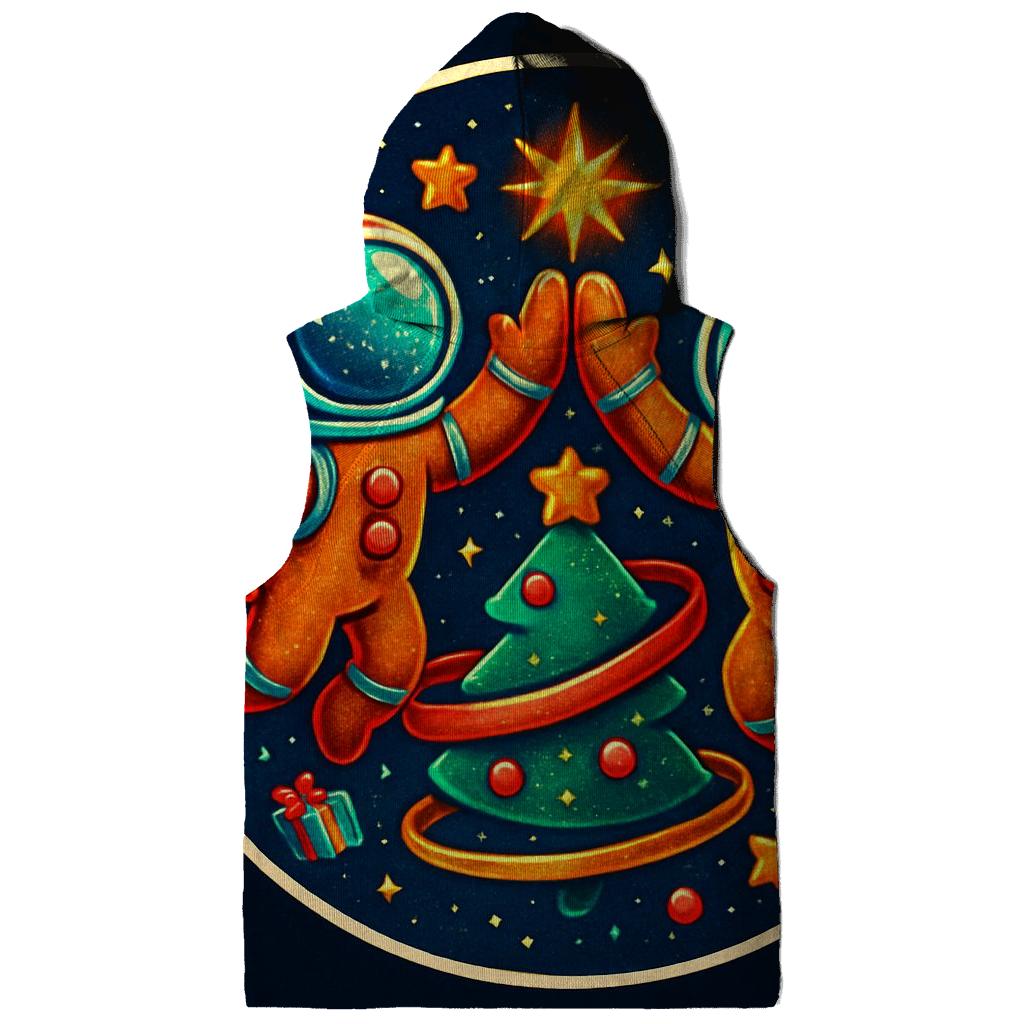 Gingerbread Astronauts Gift Wrap Orbit designer hoodies