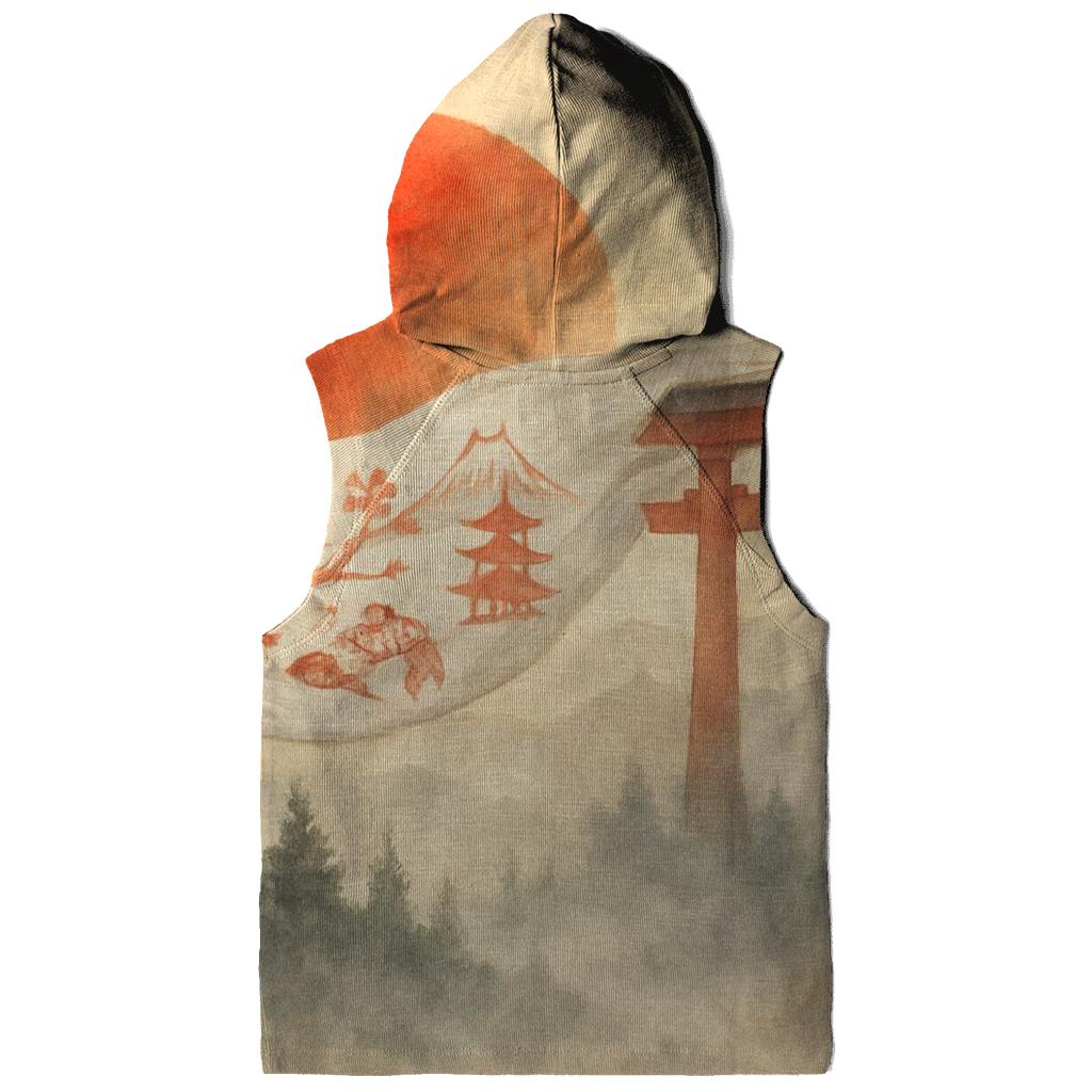 Rising Sun Silk Over Misty Pines pullover hoodies