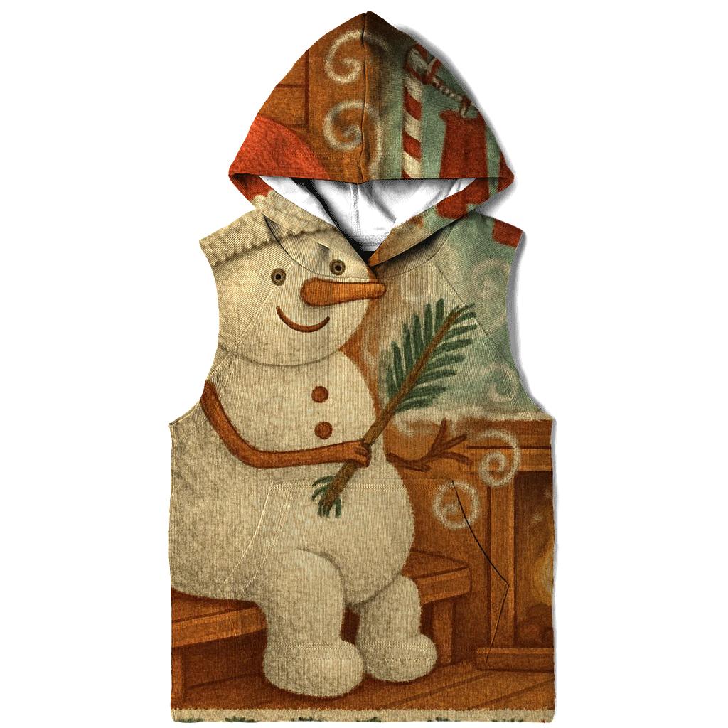 Snowman Sauna Night With Reindeer Towels heavyweight hoodies