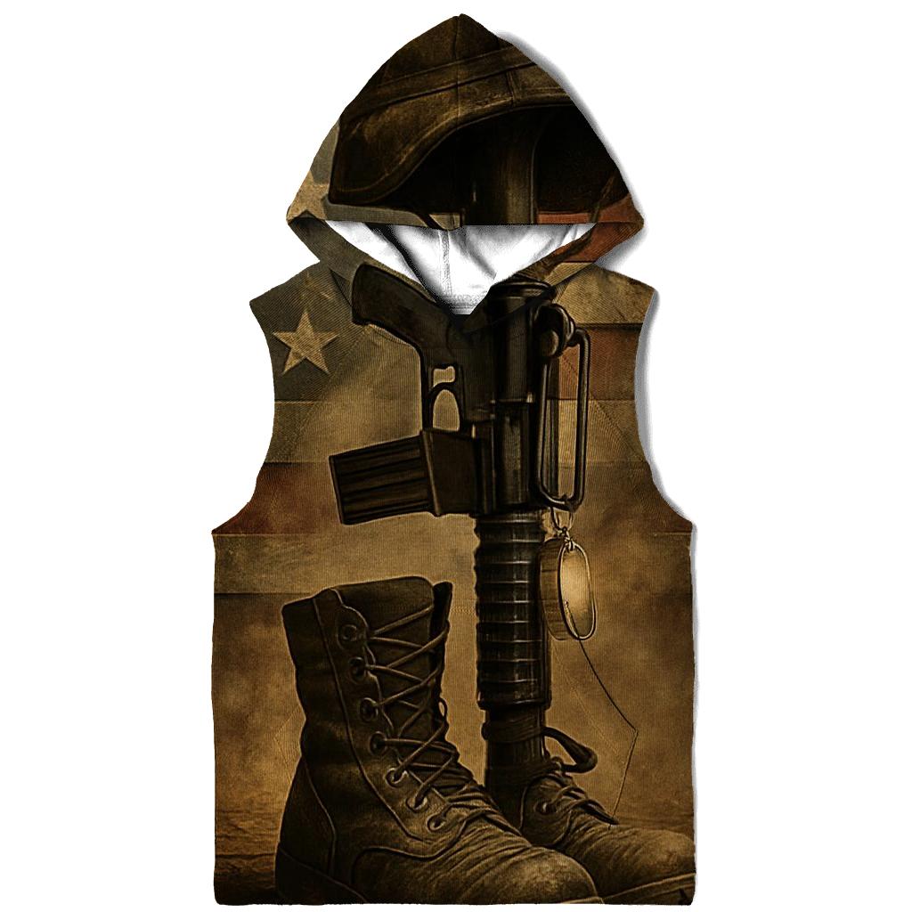 Memorial Gear In Flag Forged Steel zip-up hoodies