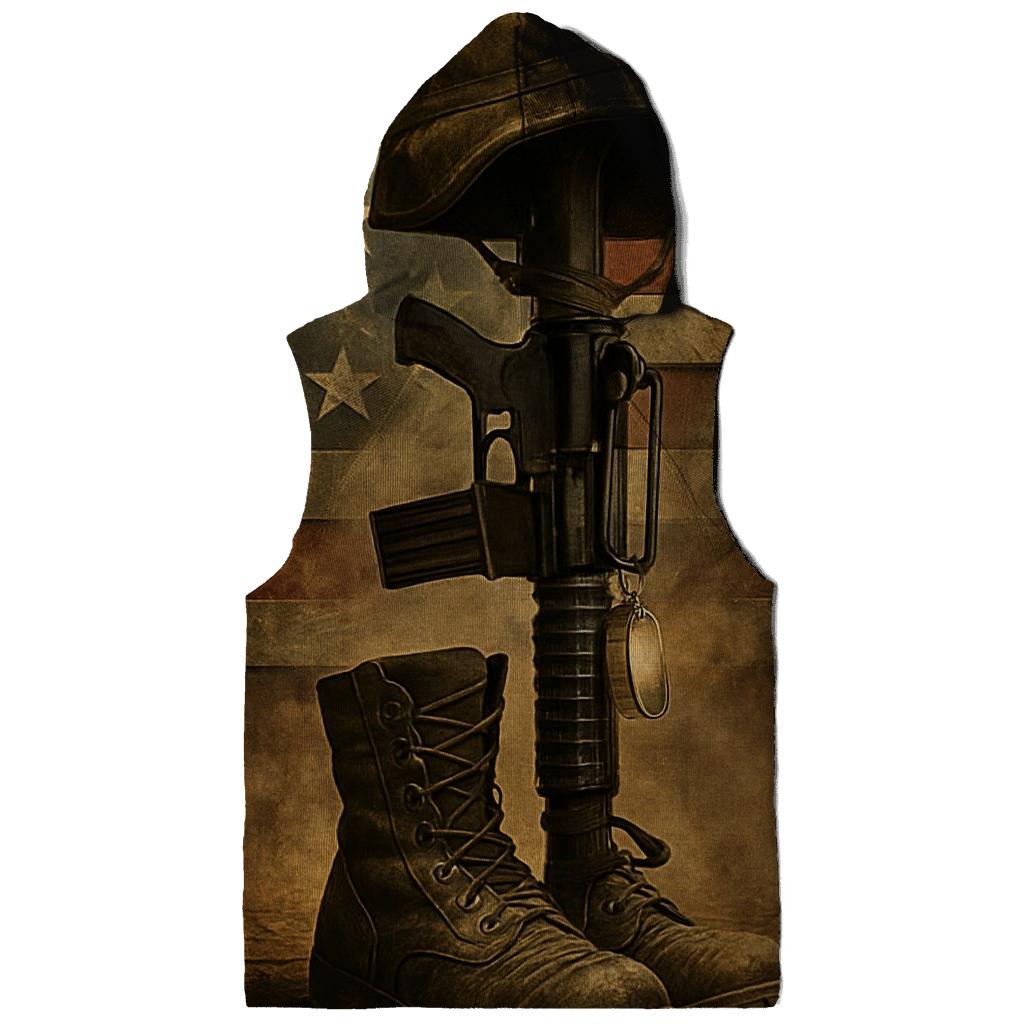 Memorial Gear In Flag Forged Steel zip-up hoodies