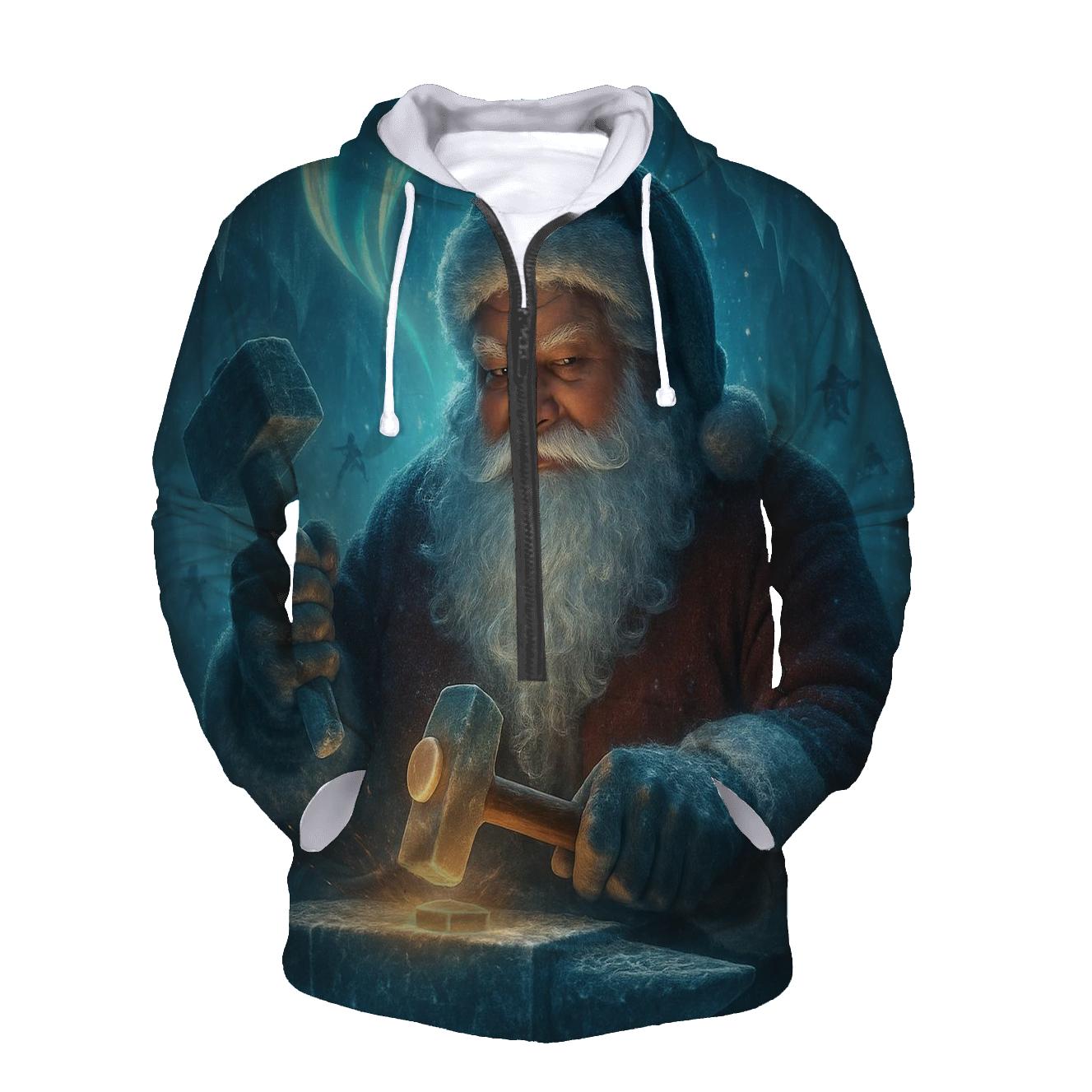 Aurora Forge Santa graphic hoodies
