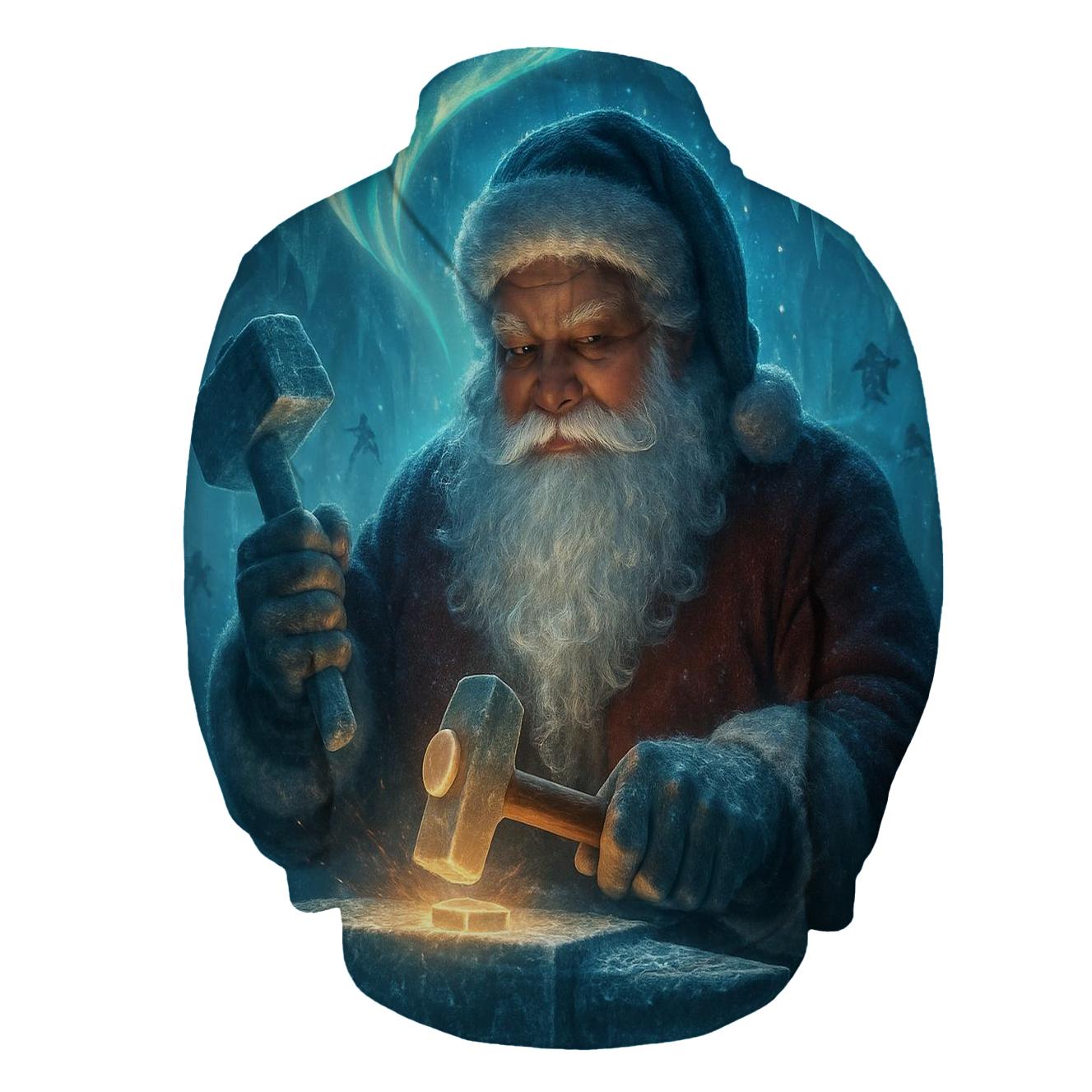 Aurora Forge Santa graphic hoodies
