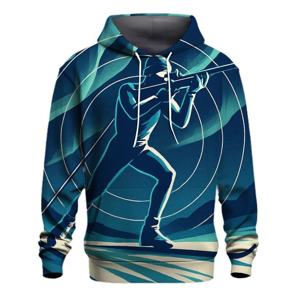 Midnight Biathlon Aurora Sprint graphic hoodies