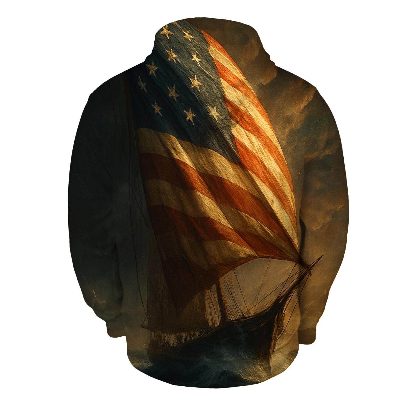 Storm Sail Stars And Stripes Horizon zip-up hoodies