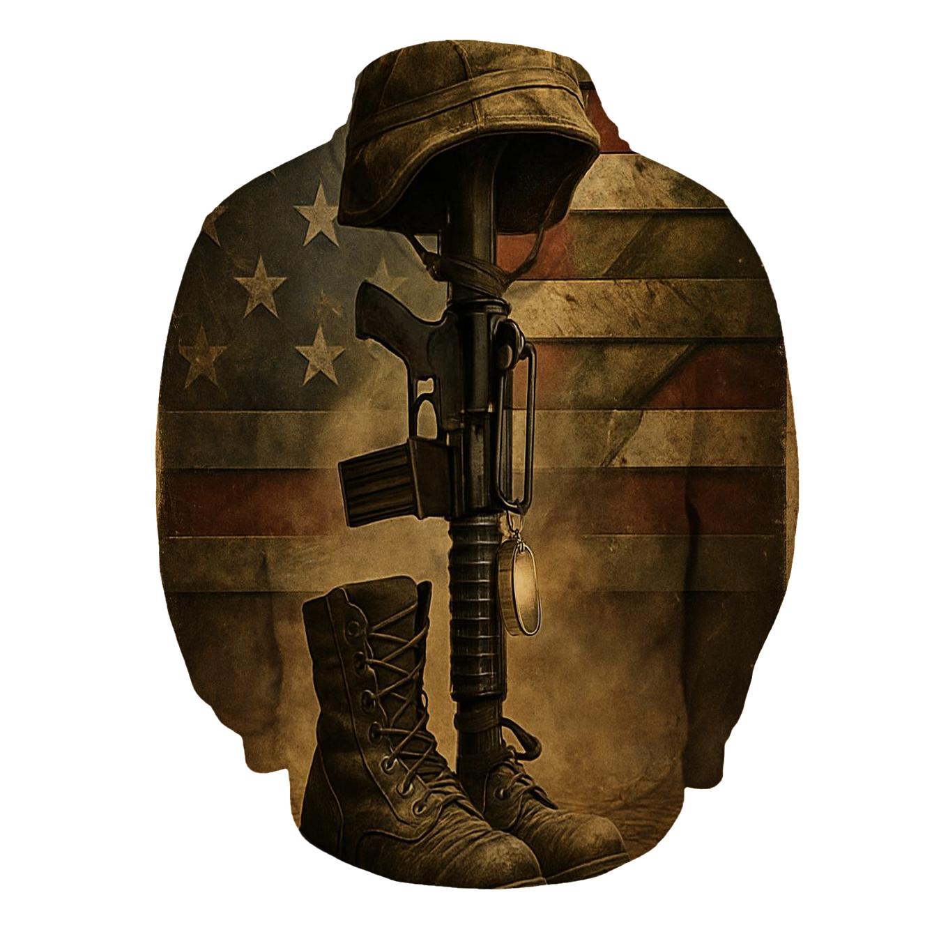 Memorial Gear In Flag Forged Steel heavyweight hoodies