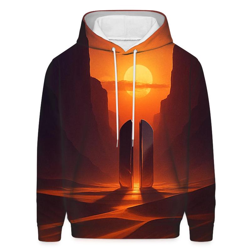 Ember Veil Canyon Mirage premium hoodies