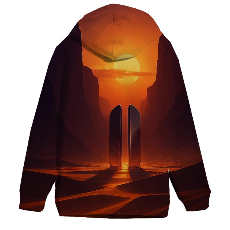 Ember Veil Canyon Mirage premium hoodies
