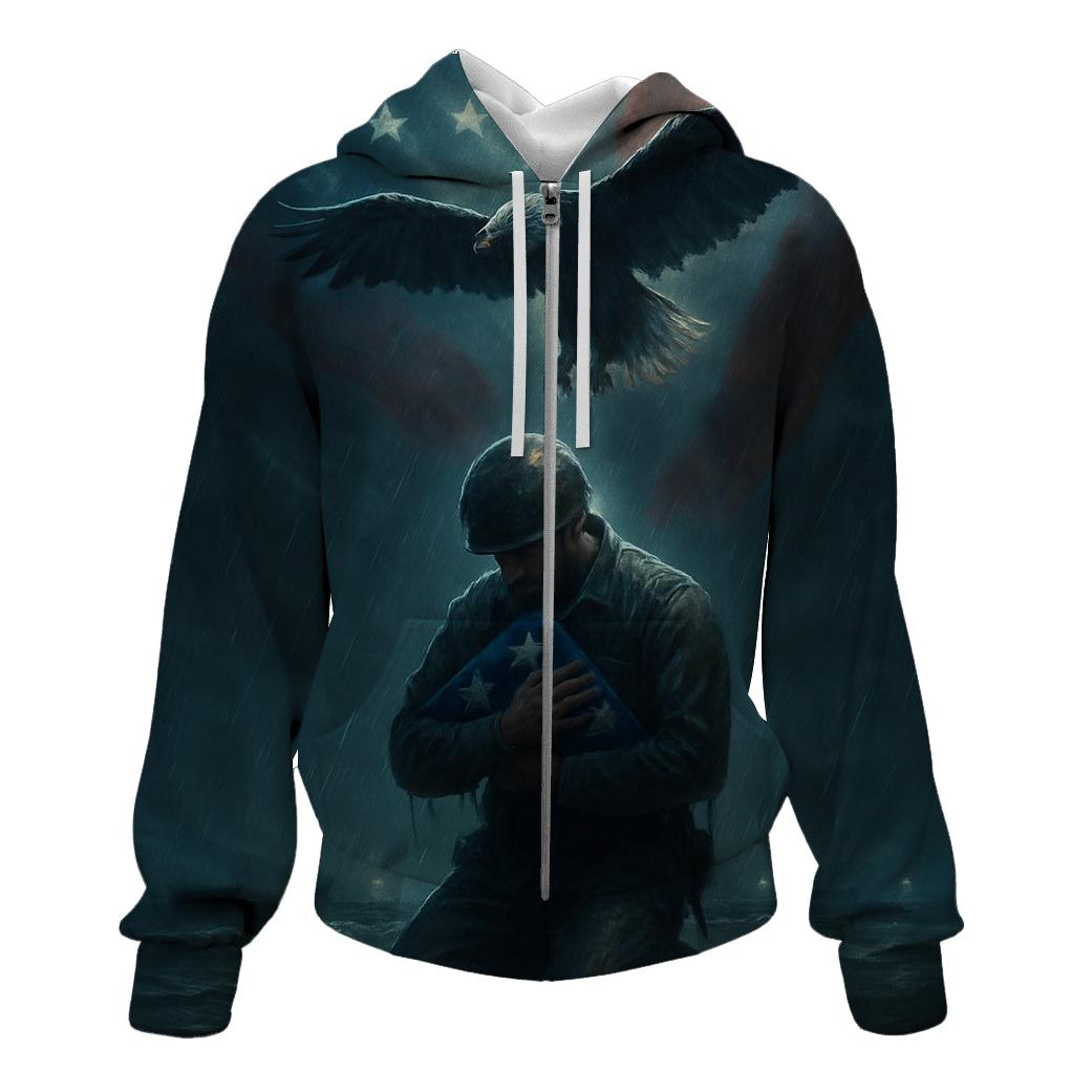 Oath Under The Stormlit Flag graphic hoodies