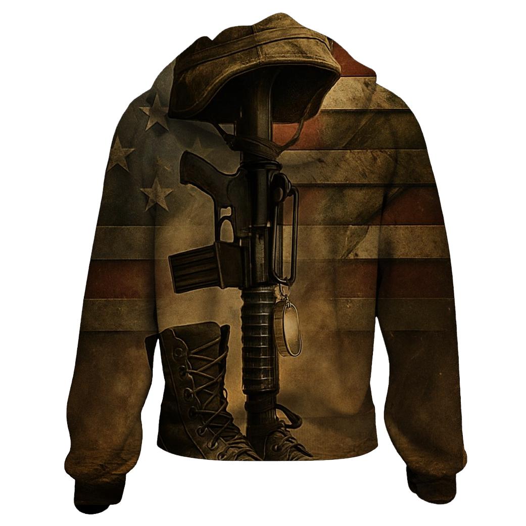 Memorial Gear In Flag Forged Steel hoodies fashion