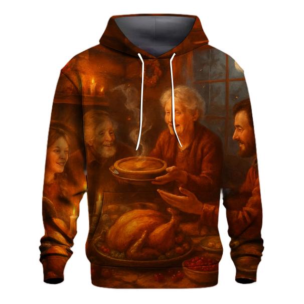 Moonlit Harvest Cabin Supper hoodies fashion