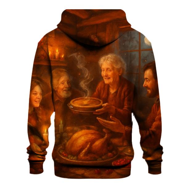 Moonlit Harvest Cabin Supper hoodies fashion