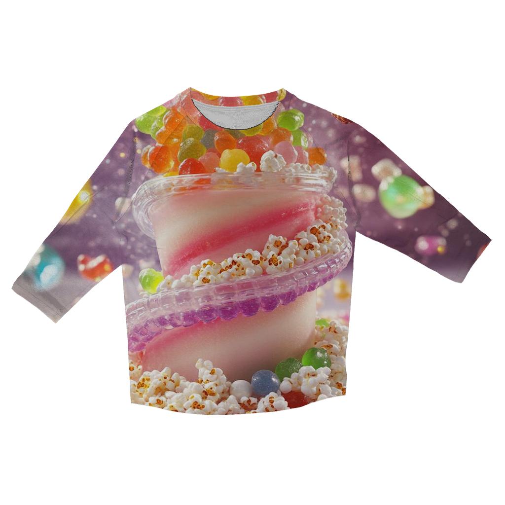 Gummy Meteor Milkshake Vortex stylish quarter sleeve tops
